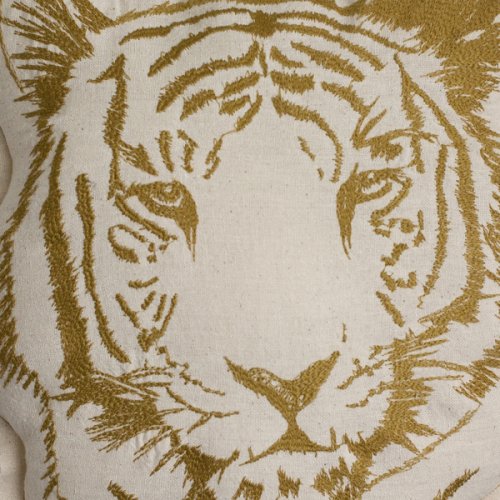 Coussin brodé Tigre