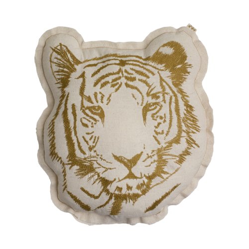 Coussin brodé Tigre