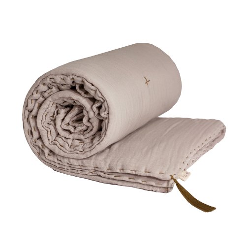 Couverture Gaze de coton bio - Rose poudré