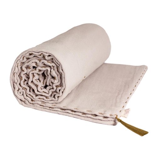 Couverture Légère en Gaze de Coton bio - Rose poudré