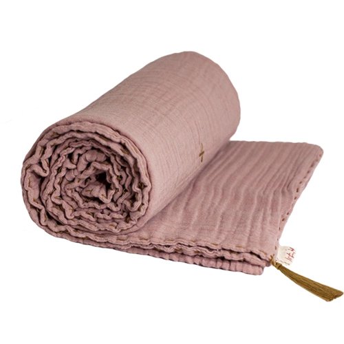 Couverture légère - Vieux rose