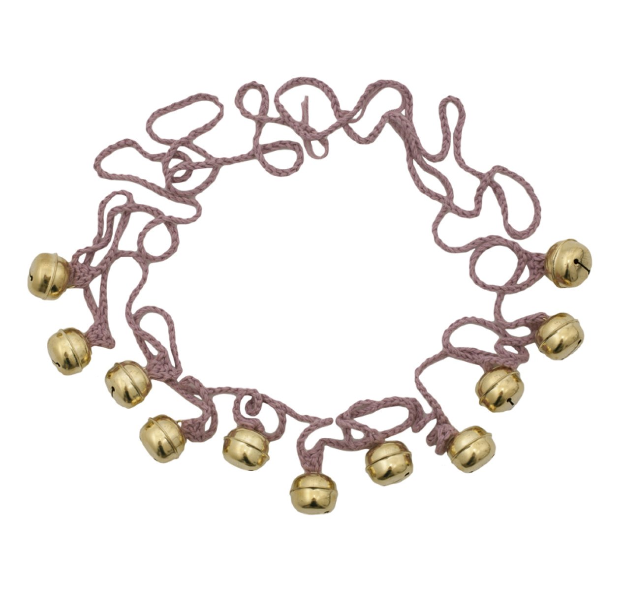 Guirlande grelots - Vieux rose