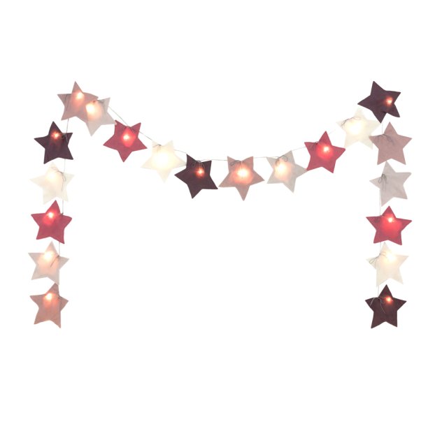 Guirlande lumineuse étoiles - Rose Numéro 74 pour chambre enfant - Les  Enfants du Design