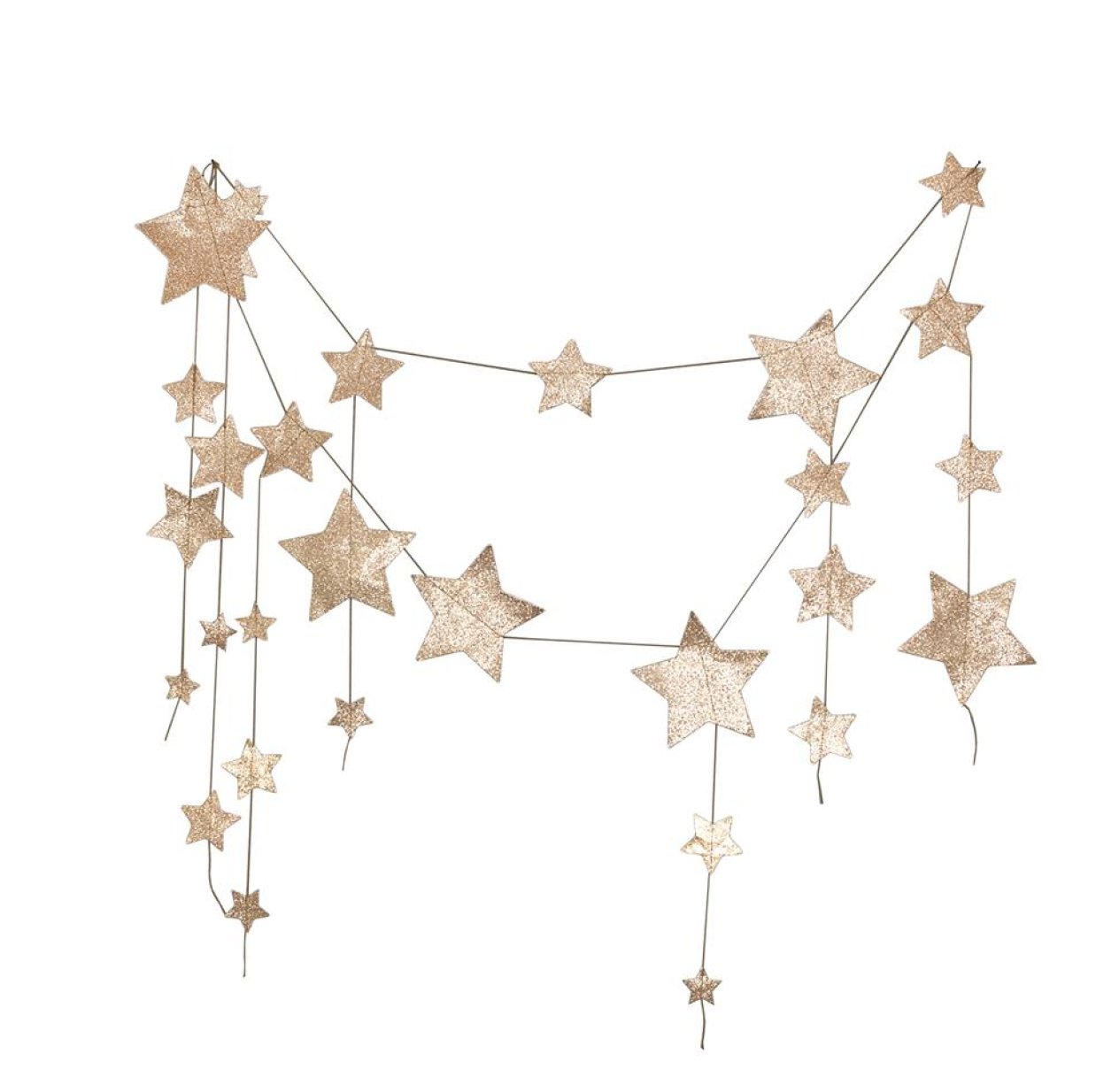 Guirlande pluie d'étoiles - Or