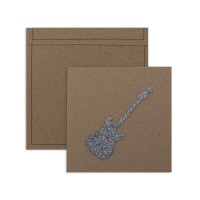 6 cartes invitation Rock