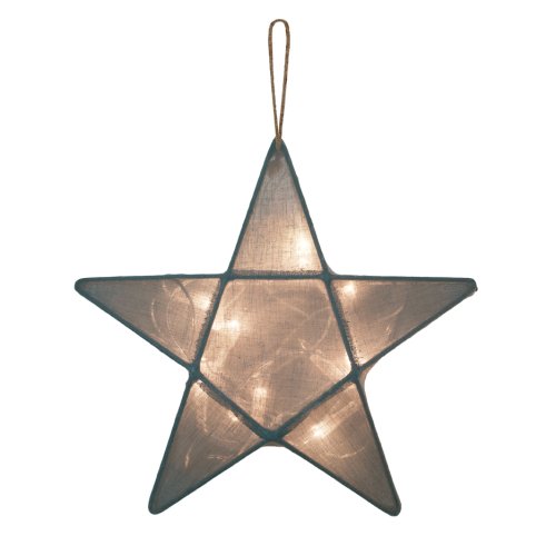 Lanterne étoile - Bleu gris