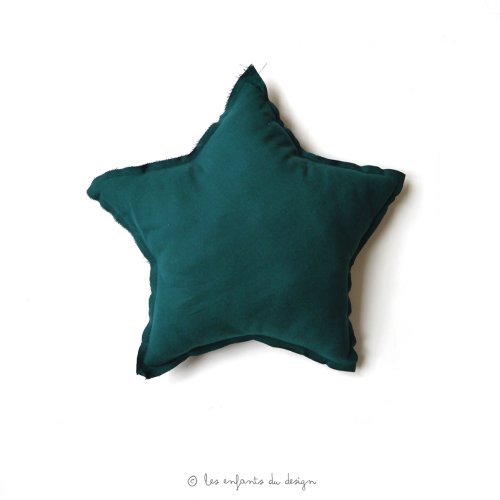Petit coussin Etoile Bleu Canard