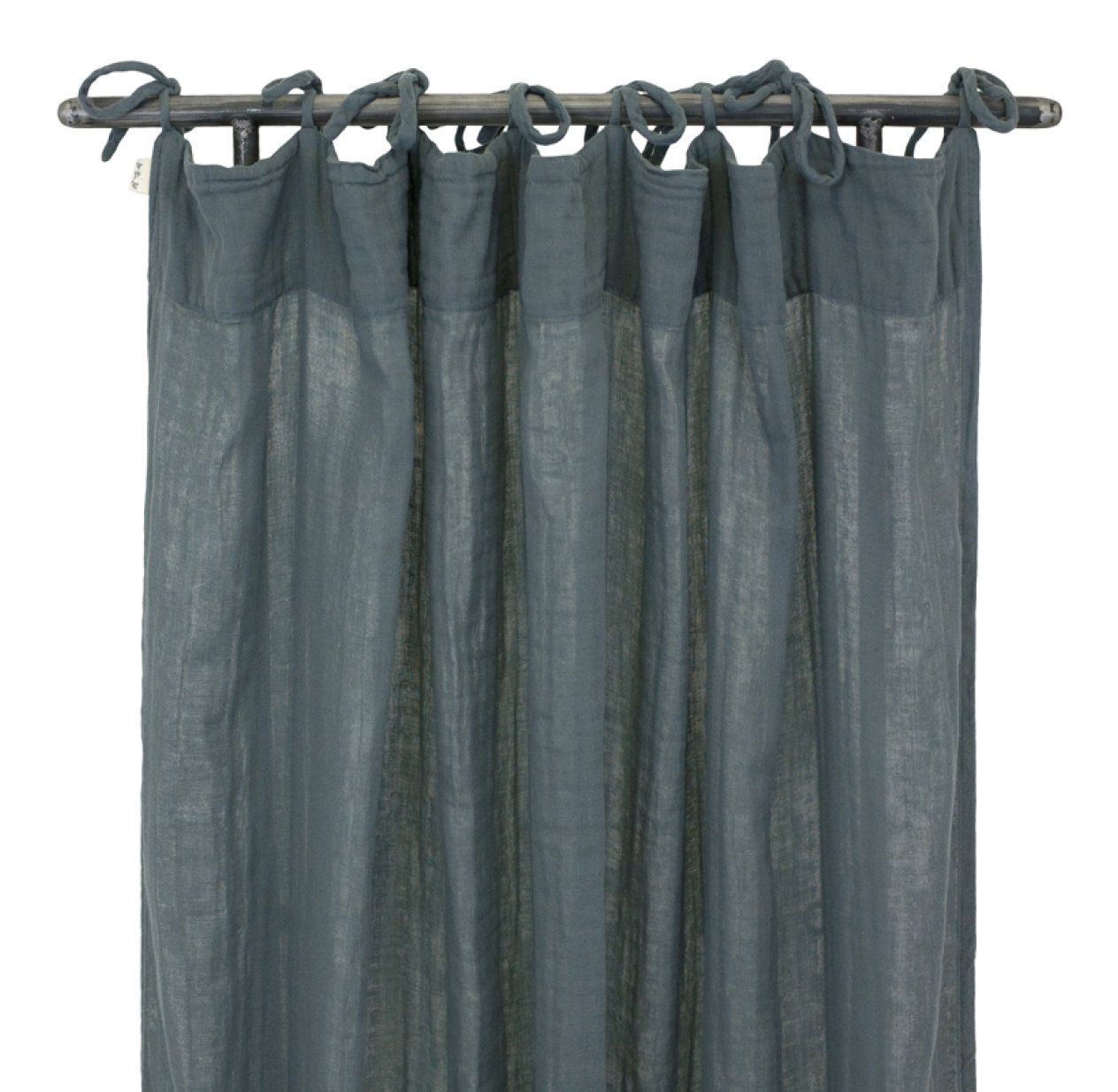 Rideau Bleu gris Numéro 74 pour chambre enfant Les Enfants du Design