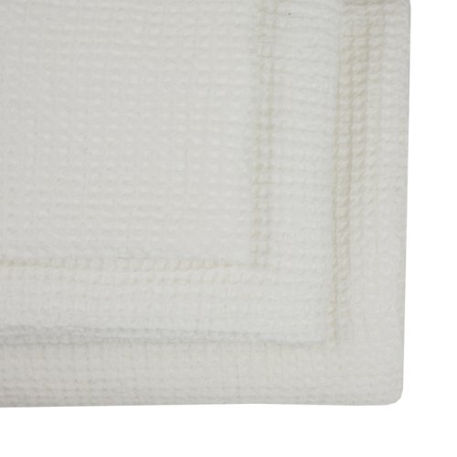Set de 3 serviettes nid d'abeille - Blanc