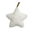 Coussin Etoile fourrure - Blanc