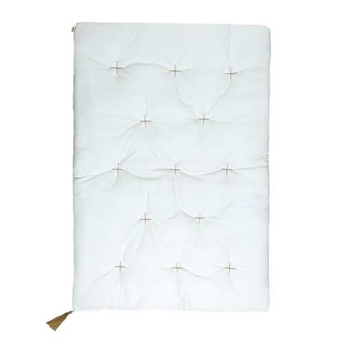 Edredon velours futon - Blanc