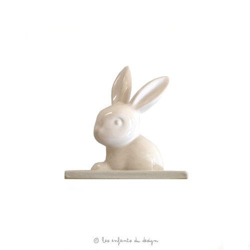 Coquetiers Lapin En Céramique Multicolore - Lot De 2, 9 Cm - Décoration De Table Pandecor