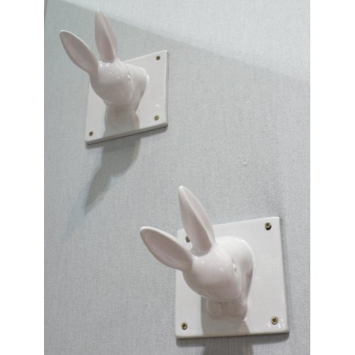 Patère lapin en céramique