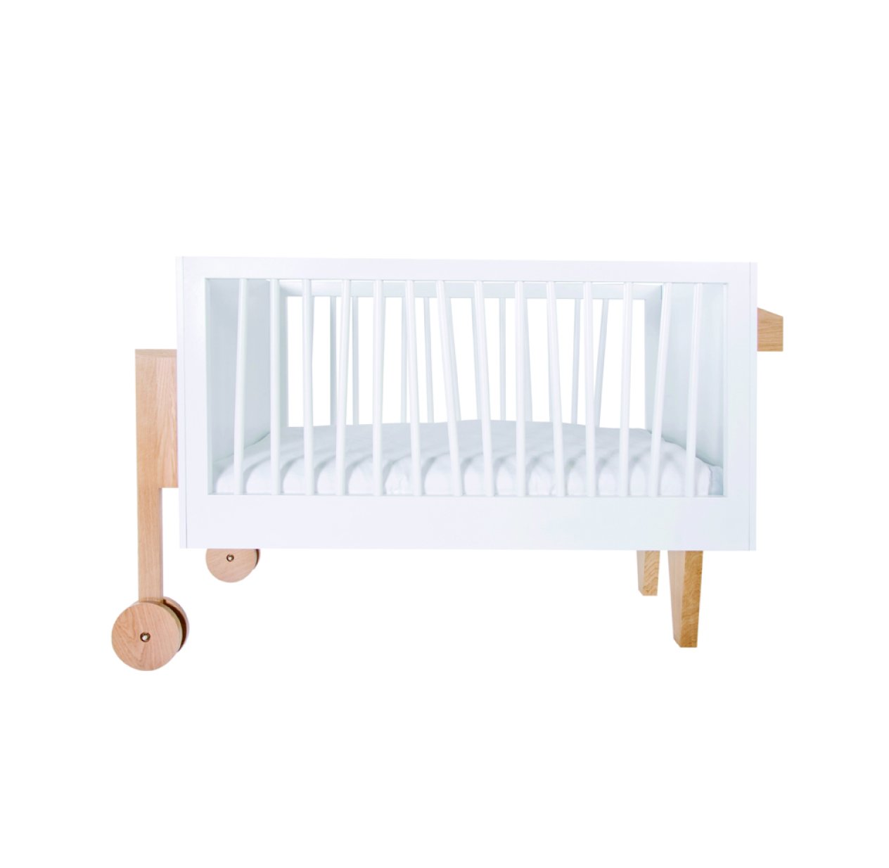 Lit bébé Zebra 02 - 60 x 120 cm avec kit de conversion