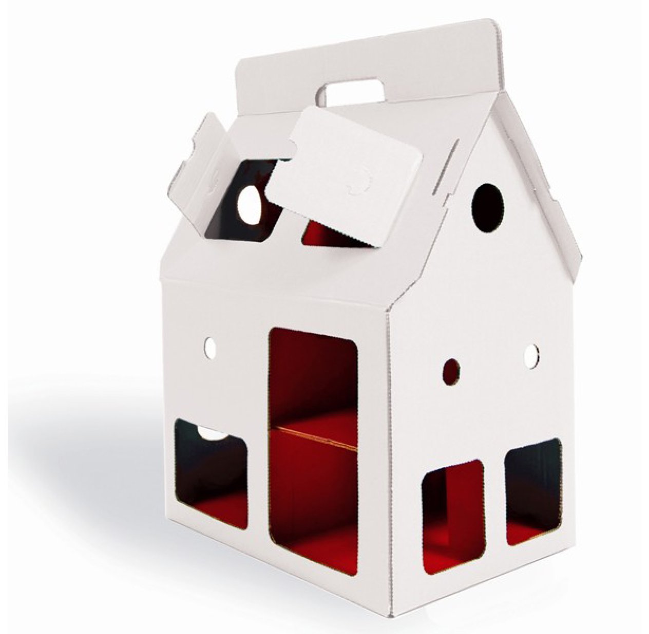 Maison de poupée en carton Mobile Home - Blanc