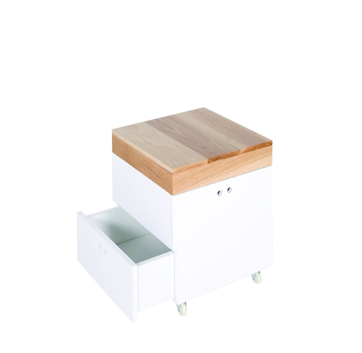 Chevet cube de rangement à roulettes Piglet