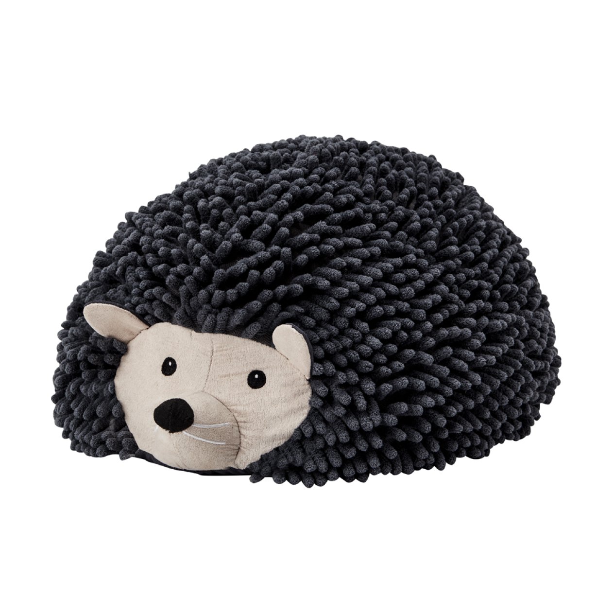 Tabouret pouf hérisson Edvin - Gris anthracite