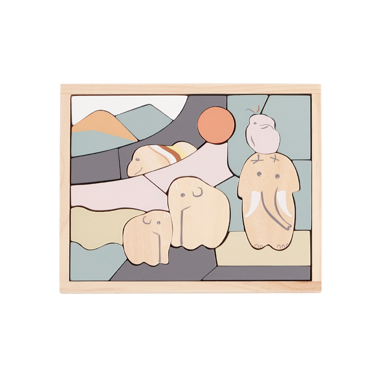 Puzzle en bois Néo - Multicolore