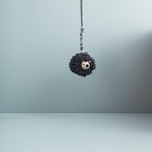 Mobile musical hérisson Edvin - Gris anthracite