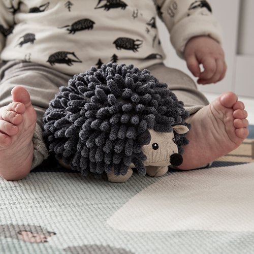 Petite peluche hérisson Edvin - Gris anthracite