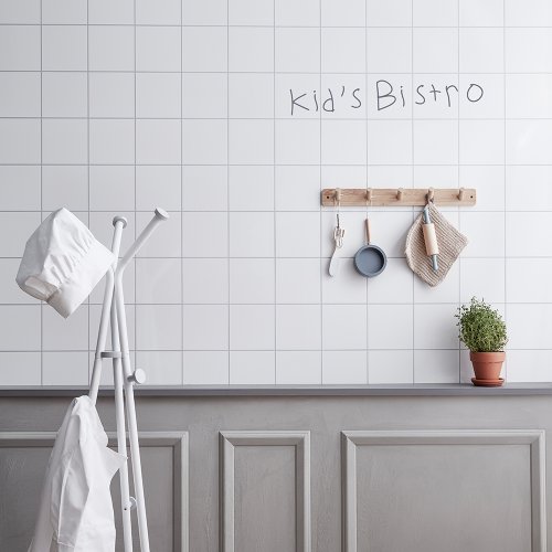 Porte-manteau mural 5 patères - Naturel