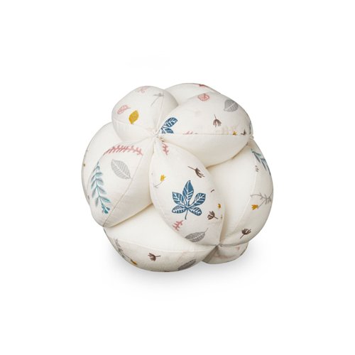 Balle de préhension Pressed leaves rose - Blanc