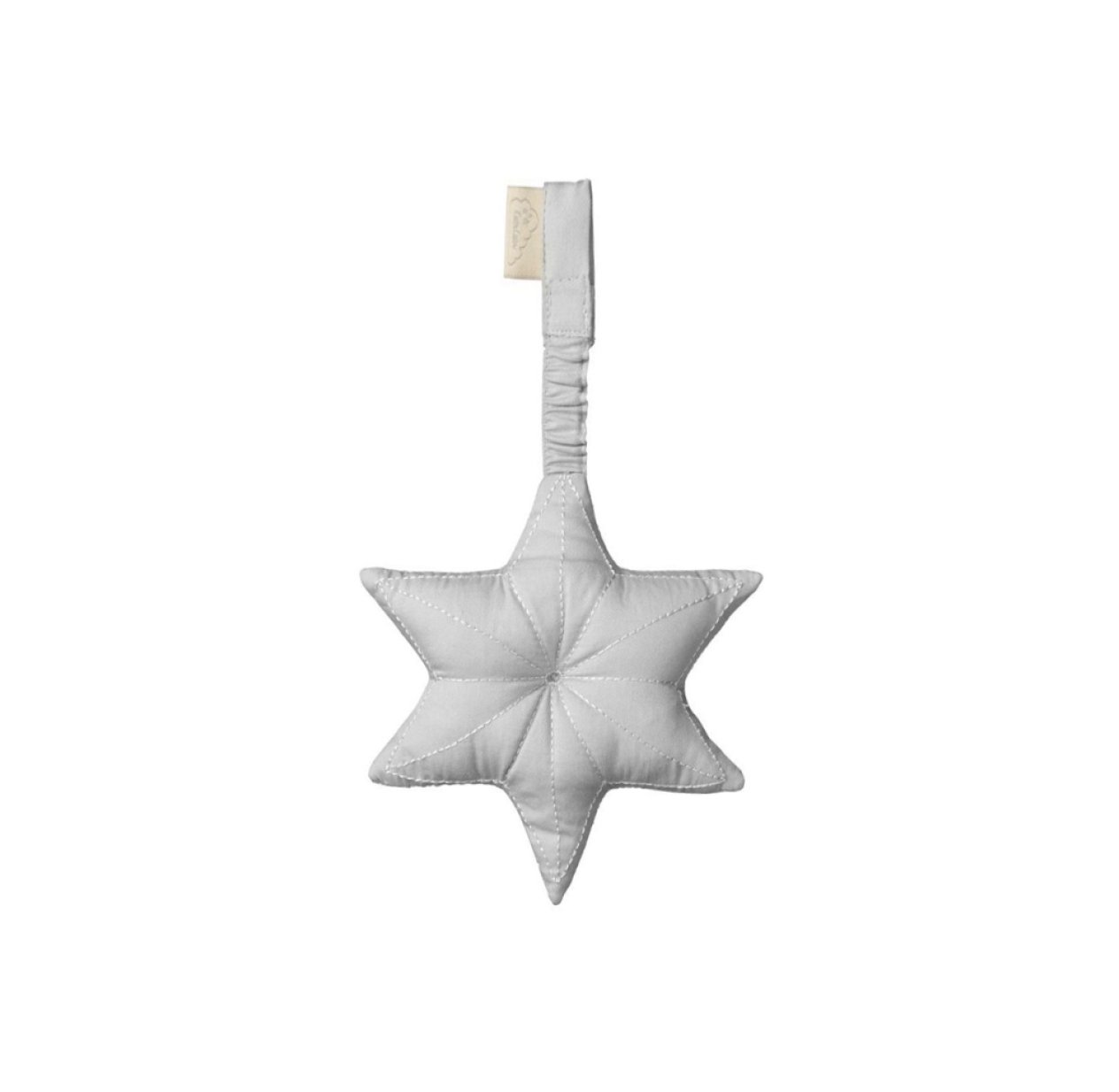 Hochet à suspendre étoile - Gris