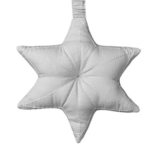 Hochet à suspendre étoile - Gris