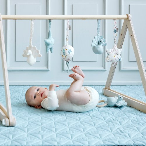 Hochet paon Peacock Blue Mist