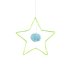 Mobile étoile décorative - Vert/Bleu/Argent