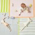 Hochet bébé arc-en-ciel tricoté - Multicolore
