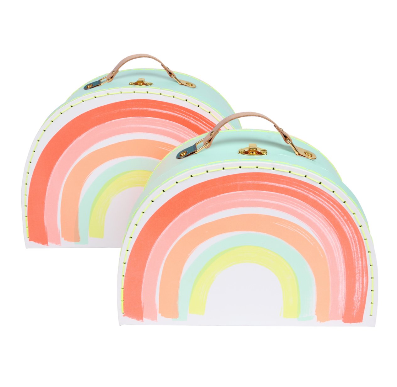 2 valises Arc-en-ciel