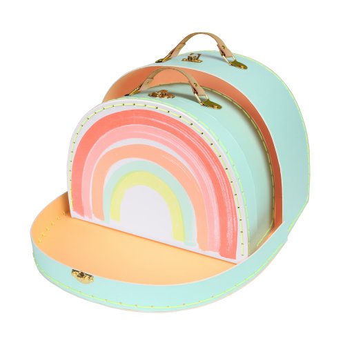 2 valises Arc-en-ciel