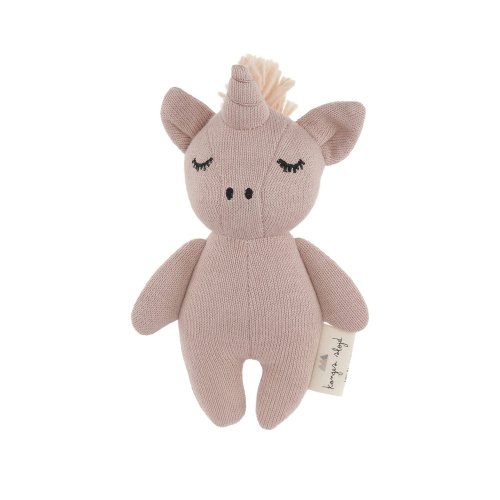 Mini doudou hochet Licorne