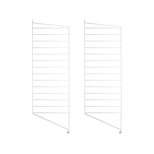 Pack 2 portants muraux au sol 115 x 30 cm - Blanc