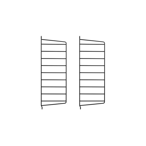 Pack 2 portants muraux 50 x 20 cm - Noir