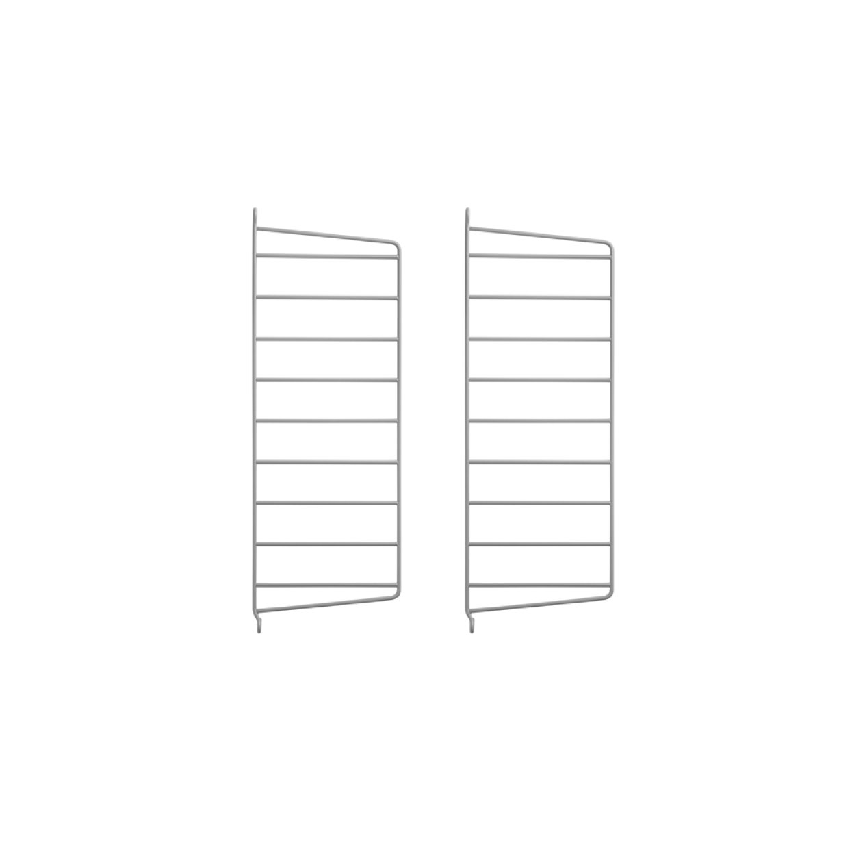 Pack 2 portants muraux 50 x 20 cm - Gris