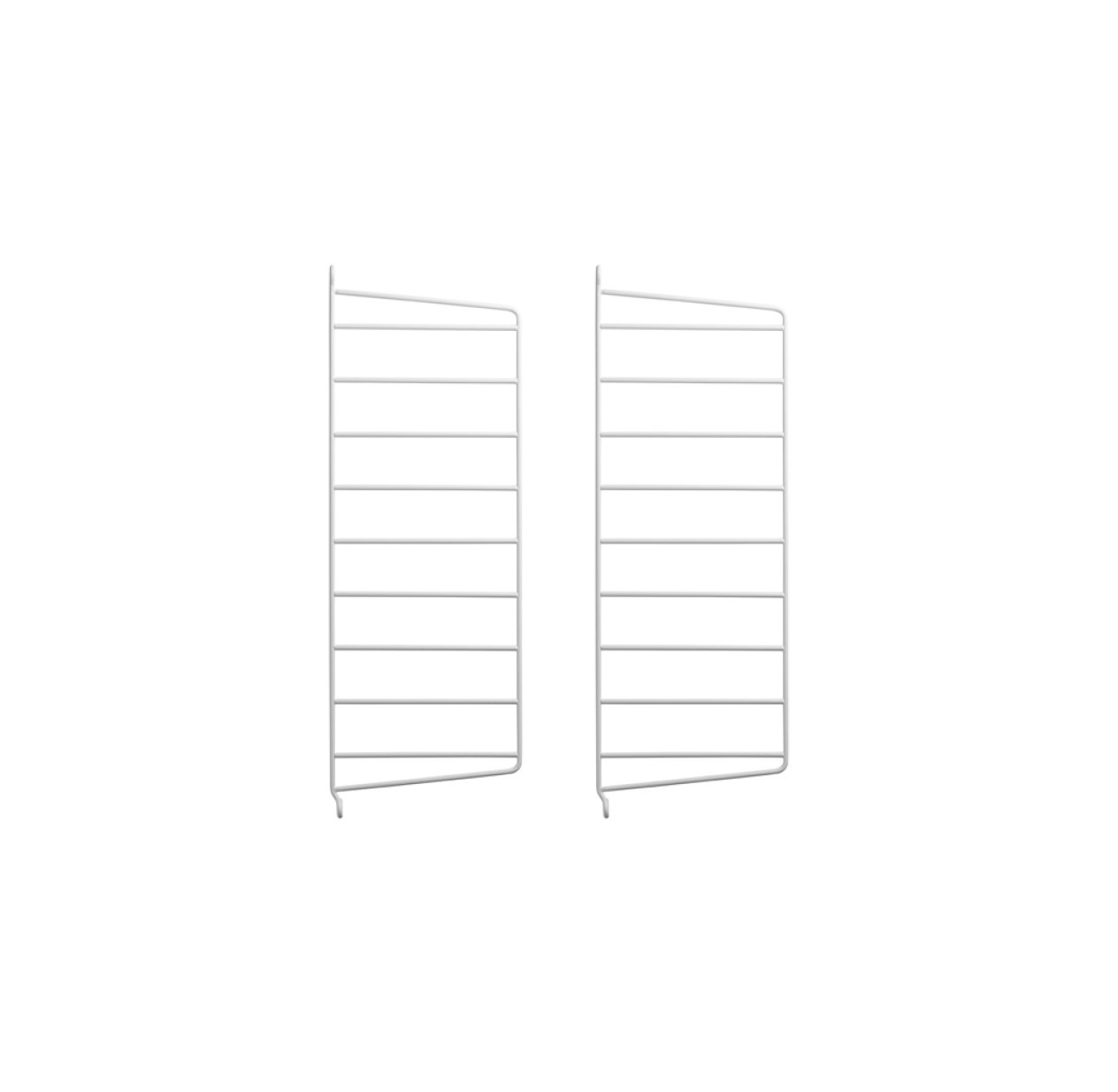 Pack 2 portants muraux 50 x 20 cm - Blanc