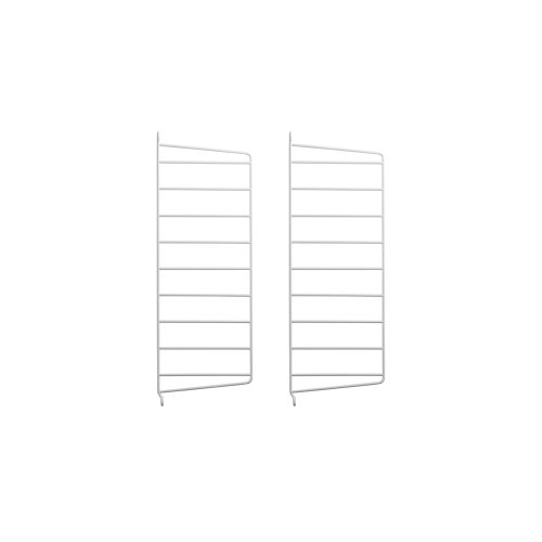 Pack 2 portants muraux 50 x 20 cm - Blanc