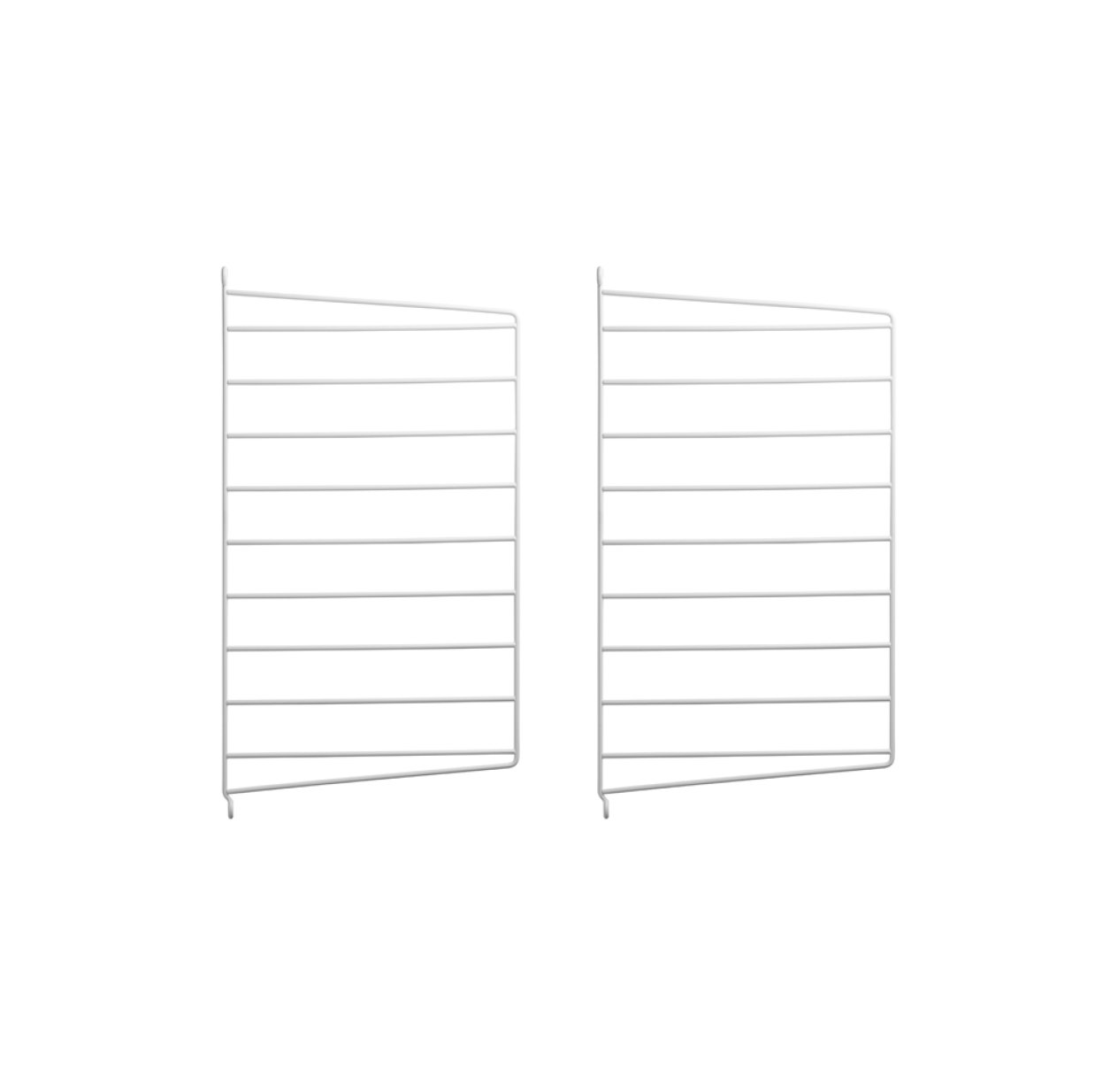 Pack 2 portants muraux 50 x 30 cm - Blanc