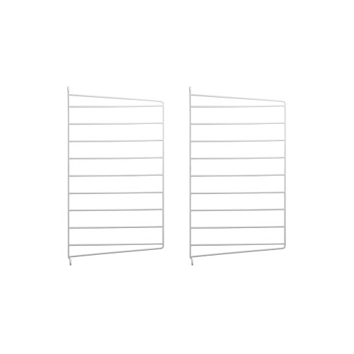 Pack 2 portants muraux 50 x 30 cm - Blanc