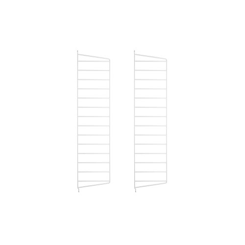 Pack 2 portants muraux 75 x 20 cm - Blanc