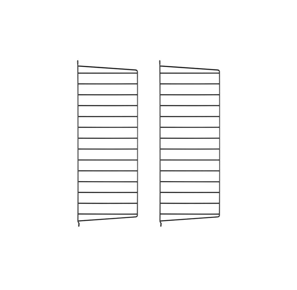 Pack 2 portants muraux 75 x 30 cm - Noir