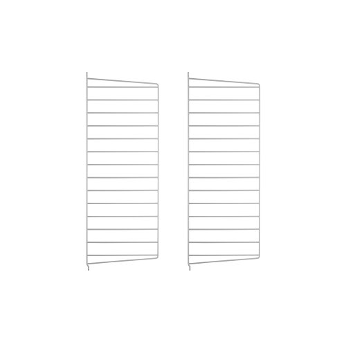 Pack 2 portants muraux 75 x 30 cm - Gris