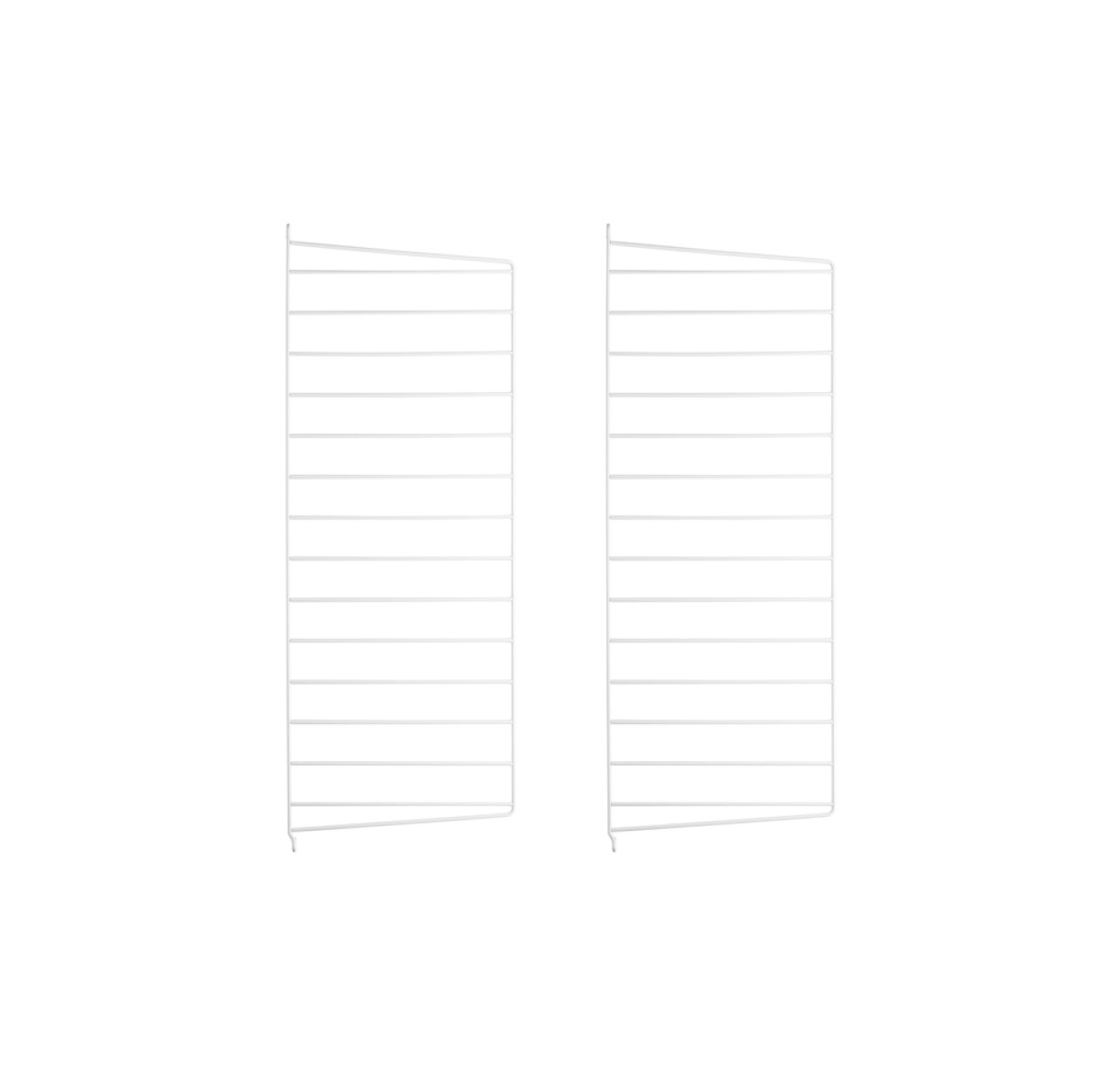 Pack 2 portants muraux 75 x 30 cm - Blanc