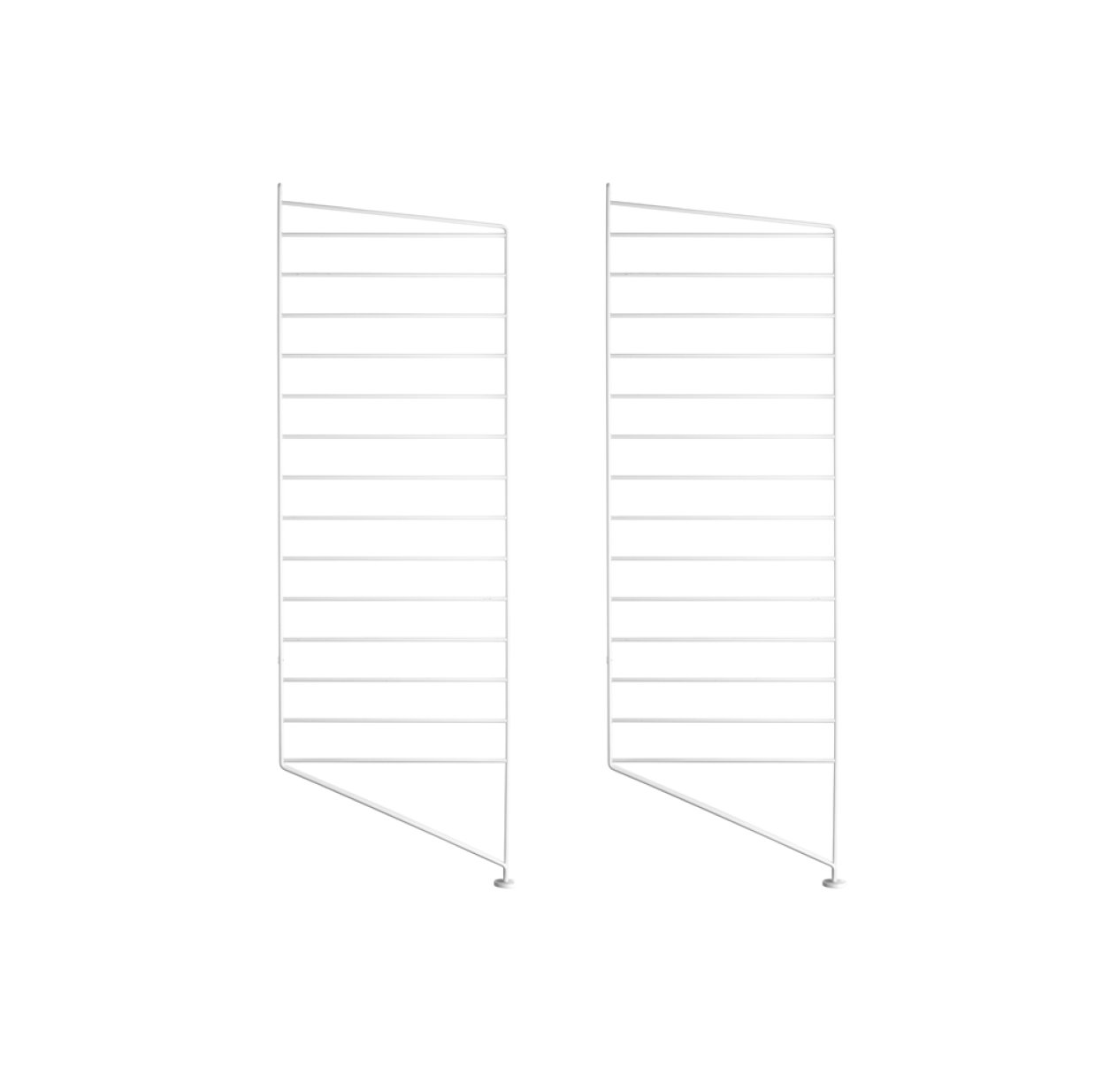 Pack 2 portants muraux au sol 85 x 30 cm - Blanc