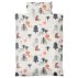 Parure de lit Friendly forest Bedtime stories 100 x 140 - Gris clair
