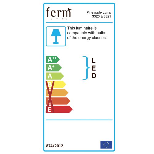 Lampe applique Ananas - Chêne fumé