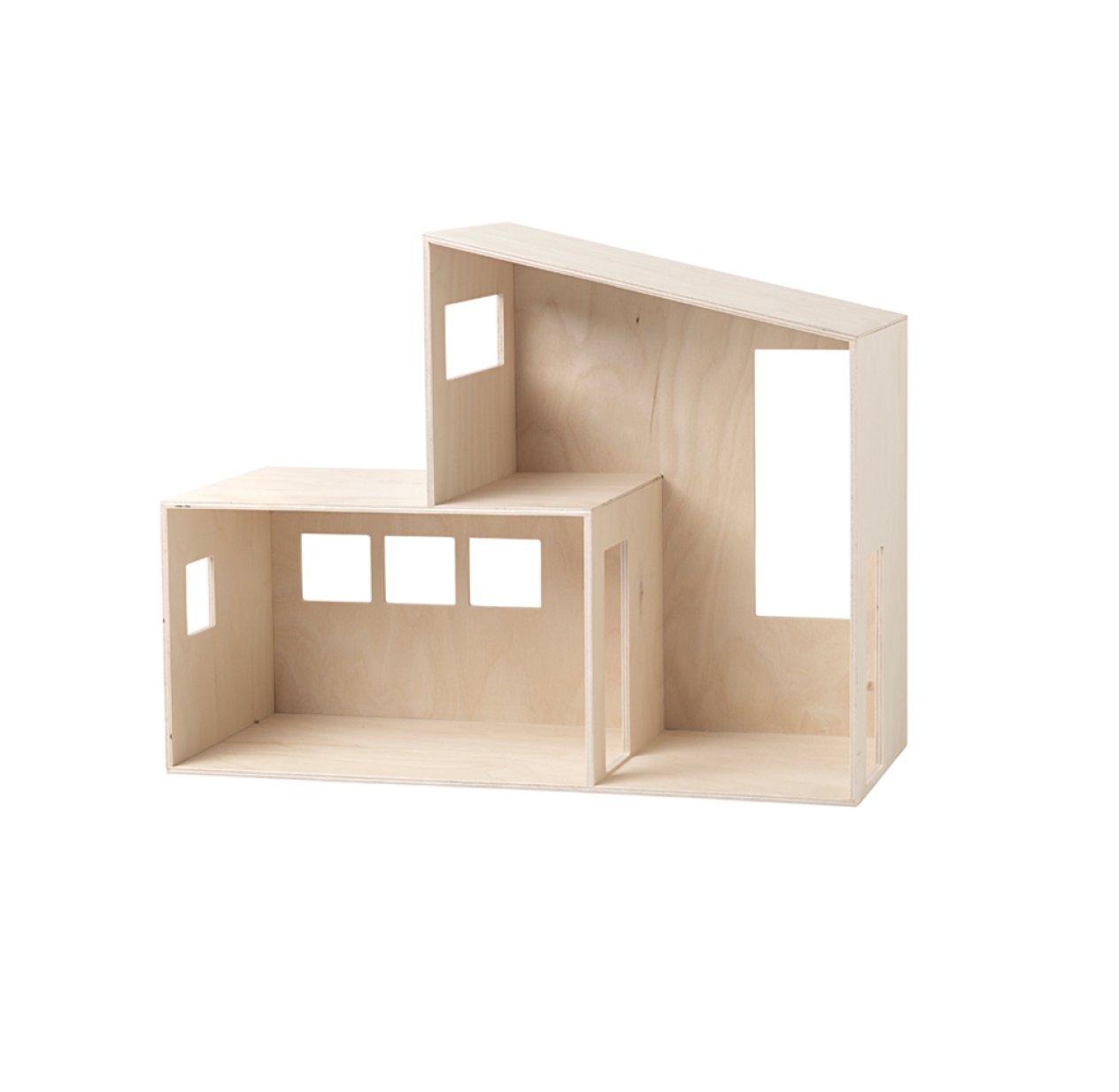 Maison de poupée / étagère Funkis House - Naturel