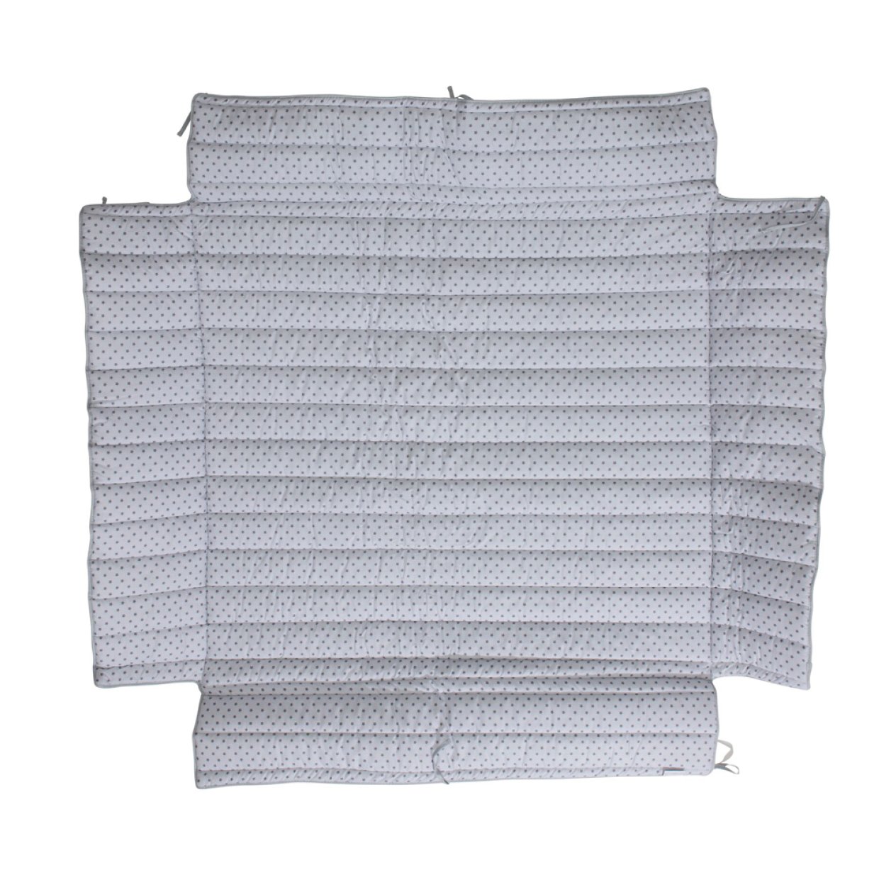 Tapis de parc carré avec rebords - Gris clair